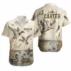 Personalized Duck Hunting Hawaiian Shirt For Men And Women, Short Sleeve Sunset Waterfowl Print, Custom Name Summer Button Down - Style 9