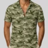 Personalized Duck Hunting Hawaiian Shirt For Men, Short Sleeve Camo Pattern Print, Custom Name Summer Button Down - Style 1