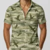 Personalized Duck Hunting Hawaiian Shirt For Men, Short Sleeve Camo Pattern Print, Custom Name Summer Button Down - Style 2