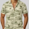 Personalized Duck Hunting Hawaiian Shirt For Men, Short Sleeve Camo Pattern Print, Custom Name Summer Button Down - Style 5