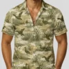 Personalized Duck Hunting Hawaiian Shirt For Men, Short Sleeve Camo Pattern Print, Custom Name Summer Button Down - Style 7