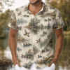 Personalized Duck Hunting Hawaiian Shirt For Men, Short Sleeve Scenic Wildlife Print, Custom Name Summer Button Down - Style 7
