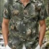 Personalized Elk Hunting Hawaiian Shirt For Men, Short Sleeve Wilderness Forest, Custom Name Summer Button Down - Style 1