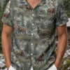 Personalized Elk Hunting Hawaiian Shirt For Men, Short Sleeve Wilderness Forest, Custom Name Summer Button Down - Style 7