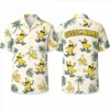 Personalized Funny Banana Beach Hawaiian Shirt For Men And Women, Short Sleeve Tropical Summer Fruit Print, Custom Name Button Down