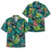 Personalized Gorilla Monkey Tropical Fruit Aloha Hawaiian Shirt For Men And Women, Short Sleeve Funny Wildlife Vacation, Custom Name Button Down - Style 4