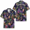 Personalized Gorilla Monkey Tropical Fruit Aloha Hawaiian Shirt For Men And Women, Short Sleeve Funny Wildlife Vacation, Custom Name Button Down - Style 5