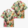 Personalized Gorilla Monkey Tropical Fruit Aloha Hawaiian Shirt For Men And Women, Short Sleeve Funny Wildlife Vacation, Custom Name Button Down - Style 6