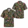 Personalized Gorilla Monkey Tropical Fruit Aloha Hawaiian Shirt For Men And Women, Short Sleeve Funny Wildlife Vacation, Custom Name Button Down - Style 7