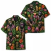 Personalized Gorilla Monkey Tropical Fruit Aloha Hawaiian Shirt For Men And Women, Short Sleeve Funny Wildlife Vacation, Custom Name Button Down - Style 9