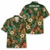 Personalized Gorilla Monkey Tropical Jungle Beach Aloha Hawaiian Shirt For Men And Women, Short Sleeve Funny Wildlife, Custom Name Button Down - Style 4