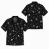 Personalized Gothic Skull Hawaiian Shirt, Spooky Skeleton Bones Aloha Shirt, Custom Name Festival Party Shirt For Men And Women - Style 6
