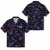 Personalized Halloween Night Hawaiian Shirt, Spooky Moon And Bats Aloha Shirt, Custom Name Festival Party Shirt For Men And Women - Style 1
