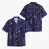 Personalized Halloween Night Hawaiian Shirt, Spooky Moon And Bats Aloha Shirt, Custom Name Festival Party Shirt For Men And Women - Style 3