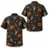 Personalized Halloween Pumpkin Hawaiian Shirt, Spooky Jack-O-Lantern Aloha Shirt, Custom Name Festival Party Shirt For Men And Women - Style 7