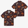 Personalized Halloween Pumpkin Hawaiian Shirt, Spooky Tropical Aloha Shirt, Custom Name Festival Party Shirt For Men And Women - Style 1