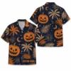 Personalized Halloween Pumpkin Hawaiian Shirt, Spooky Tropical Aloha Shirt, Custom Name Festival Party Shirt For Men And Women - Style 2