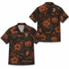 Personalized Halloween Pumpkin Hawaiian Shirt, Spooky Tropical Aloha Shirt, Custom Name Festival Party Shirt For Men And Women - Style 8