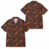 Personalized Halloween Pumpkin Hawaiian Shirt, Spooky Tropical Aloha Shirt, Custom Name Festival Party Shirt For Men And Women - Style 9