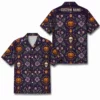 Personalized Halloween Skull Hawaiian Shirt, Spooky Floral Tropical Aloha Shirt, Custom Name Festival Party Shirt For Men And Women - Style 9