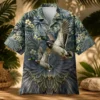 Personalized Mallard Duck Hunting Hawaiian Shirt For Men, Short Sleeve Tropical Nature Print, Custom Name Summer Button Down - Style 9