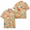 Personalized Mushroom Forest Botanical Hawaiian Shirt For Men And Women, Short Sleeve Vintage Cottagecore Nature, Custom Name Summer Button Down - Style 1