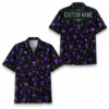 Personalized Mushroom Galaxy Space Hawaiian Shirt For Men And Women, Short Sleeve Celestial Forest Magical, Custom Name Summer Button Down - Style 10