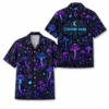 Personalized Mushroom Galaxy Space Hawaiian Shirt For Men And Women, Short Sleeve Celestial Forest Magical, Custom Name Summer Button Down - Style 5