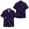Personalized Mushroom Galaxy Space Hawaiian Shirt For Men And Women, Short Sleeve Celestial Forest Magical, Custom Name Summer Button Down - Style 8