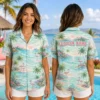 Personalized Pastel Tropical Flamingo Hawaiian Shirt For Men And Women, Short Sleeve Dreamy Ocean Vacation Print, Custom Name Summer Button Down - View 2