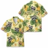 Personalized Raccoon Banana Fruit Summer Beach Aloha Hawaiian Shirt For Men And Women, Short Sleeve Cute Pet Tropical Island, Custom Button Down - Style 2