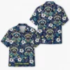 Personalized Raccoon Floral Tropical Night Hawaiian Shirt For Men And Women, Short Sleeve Cute Pet Dark Island, Custom Name Button Down - Style 8