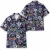 Personalized Raccoon Floral Tropical Night Hawaiian Shirt For Men And Women, Short Sleeve Cute Pet Dark Island, Custom Name Button Down - Style 9