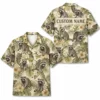Personalized Raccoon Summer Beach Aloha Hawaiian Shirt For Men And Women, Short Sleeve Cute Pet Tropical Island Vacation, Custom Name Button Down - Style 10