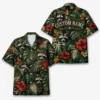 Personalized Raccoon Summer Beach Aloha Hawaiian Shirt For Men And Women, Short Sleeve Cute Pet Tropical Island Vacation, Custom Name Button Down - Style 4