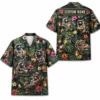 Personalized Raccoon Summer Beach Aloha Hawaiian Shirt For Men And Women, Short Sleeve Funny Wildlife Tropical Island Vacation, Custom Name Button Down - Style 4