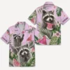 Personalized Raccoon Watermelon Summer Beach Aloha Hawaiian Shirt For Men And Women, Short Sleeve Cute Pet Tropical Fruit, Custom Name Button Down - Style 6