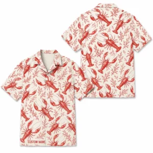 Personalized Sea Life Summer Beach Aloha Hawaiian Shirt For Men And Women, Short Sleeve Nautical Ocean Animal, Custom Name Button Down - Style 2