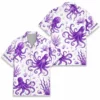 Personalized Sea Life Summer Beach Aloha Hawaiian Shirt For Men And Women, Short Sleeve Nautical Ocean Animal, Custom Name Button Down - Style 9
