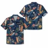 Personalized Skeleton Surfing Beach Aloha Hawaiian Shirt For Men And Women, Short Sleeve Funny Spooky Tropical, Custom Name Button Down - Style 1