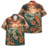 Personalized Skeleton Surfing Beach Aloha Hawaiian Shirt For Men And Women, Short Sleeve Funny Spooky Tropical, Custom Name Button Down - Style 10