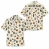 Personalized Skull And Pumpkin Halloween Hawaiian Shirt For Men Women, Short Sleeve Creepy Fall Festival Party Print, Custom Name Button Down - Style 3