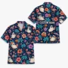 Personalized Spooky Ghost Halloween Hawaiian Shirt For Men Women, Short Sleeve Festive Fall Vacation Print, Custom Name Button Down - Style 5
