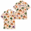 Personalized Spooky Halloween Aloha Hawaiian Shirt For Men Women, Short Sleeve Cute Fall Festival Vacation Print, Custom Name Button Down - Style 6