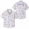 Personalized Spooky Witchcraft Halloween Hawaiian Shirt For Men Women, Short Sleeve Gothic Festival Print, Custom Name Button Down - Style 5