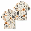 Personalized Spooky Witchcraft Halloween Hawaiian Shirt For Men Women, Short Sleeve Gothic Festival Print, Custom Name Button Down - Style 9