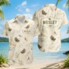 Personalized Turkey Hunting Hawaiian Shirt For Men And Women, Short Sleeve Rustic Field Print, Custom Name Summer Button Down - Style 9