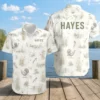 Personalized Turkey Hunting Hawaiian Shirt For Men And Women, Short Sleeve Vintage Nature Print, Custom Name Summer Button Down - Style 2