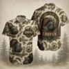 Personalized Turkey Hunting Hawaiian Shirt For Men And Women, Short Sleeve Woodland Wildlife Print, Custom Name Summer Button Down - Style 3