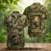 Personalized Turkey Hunting Hawaiian Shirt For Men And Women, Short Sleeve Woodland Wildlife Print, Custom Name Summer Button Down - Style 5